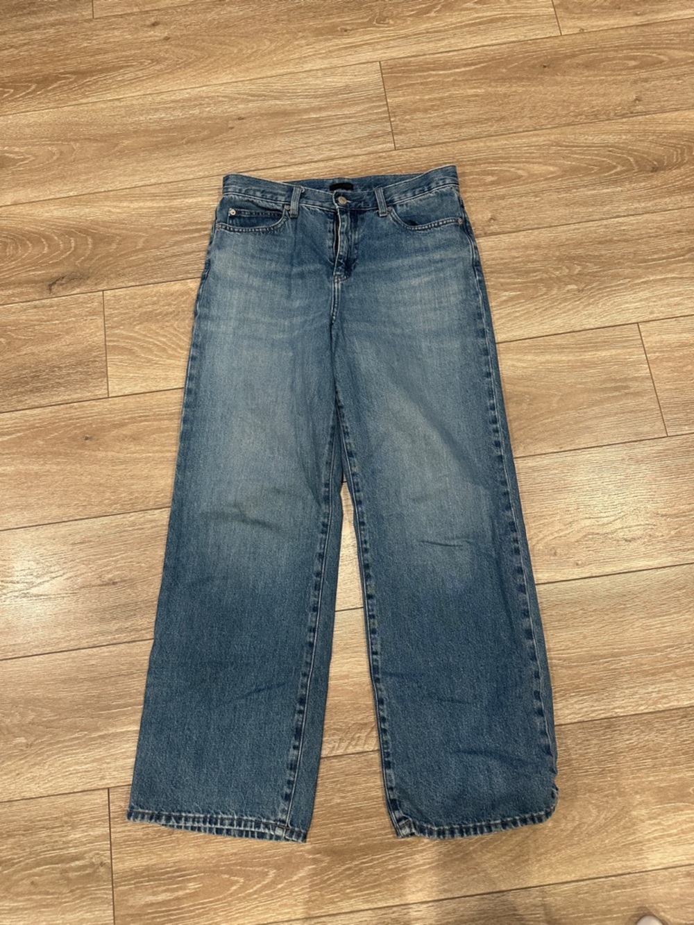 Uniqlo High-Rise Dark Blue Denim Jeans
